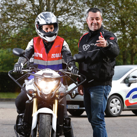 Formation de conduite au permis moto